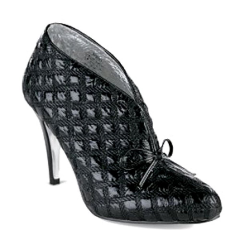 Quilted Black Ankle Booties Boots